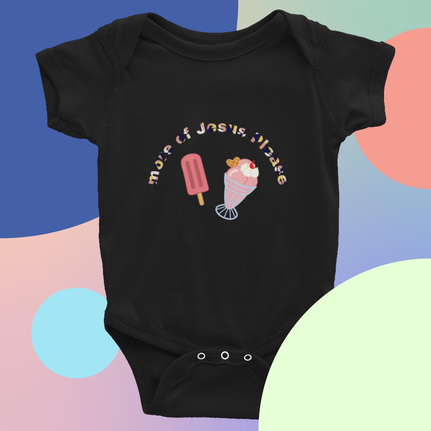 More of Jesus Short Sleeve Onesie