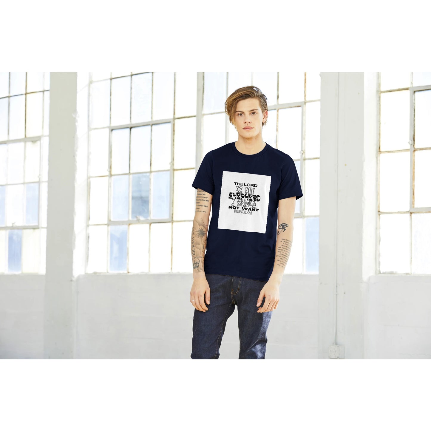 Psalms 23 Premium Unisex Crewneck T-shirt