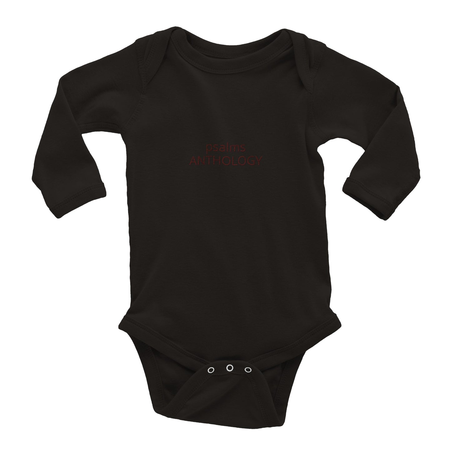 Psalms Anthology Baby Bodysuit, Wh-Emb