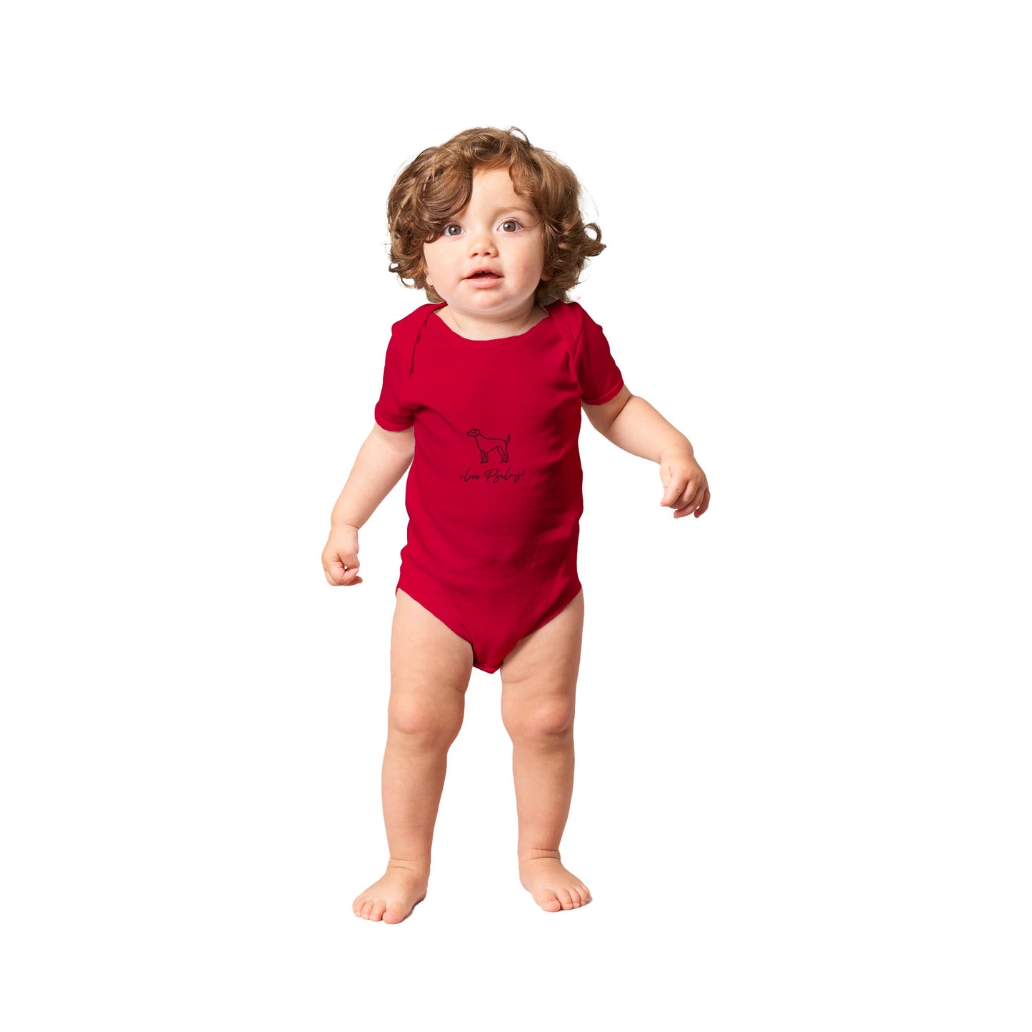 i love Psalms Baby Short Sleeve Bodysuit, C bl