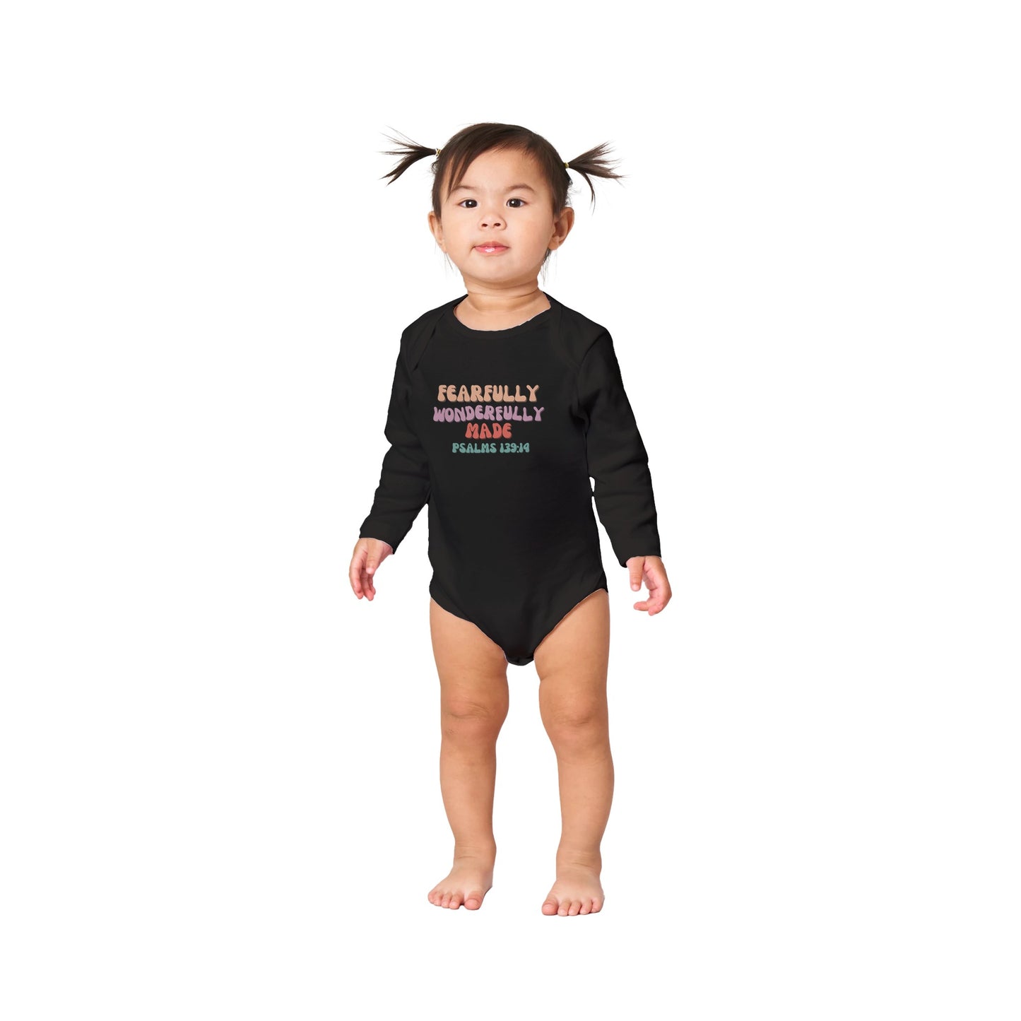 Psalms 139:14 Baby Bodysuit, Wh multi-color