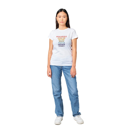 Psalms 61:2 Womens Crewneck T-Shirt