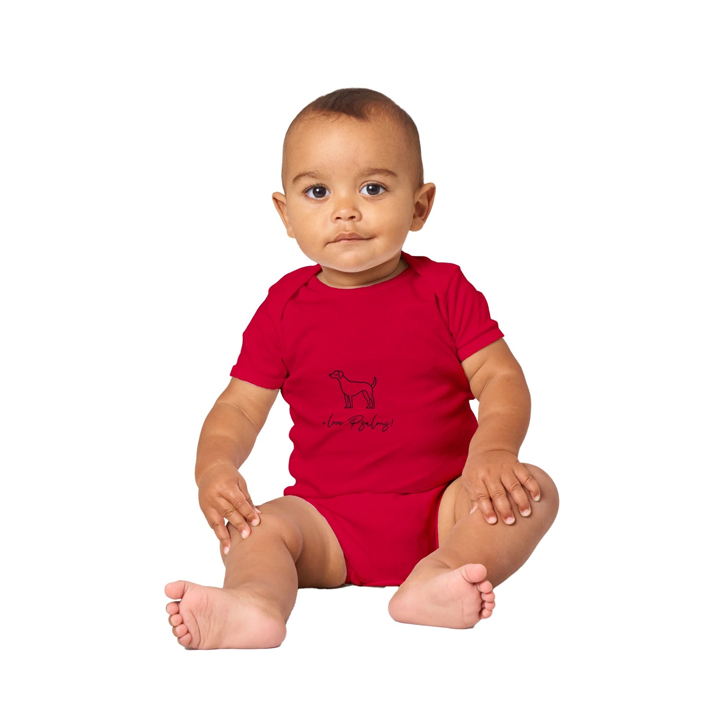 i love Psalms Baby Short Sleeve Bodysuit, C bl