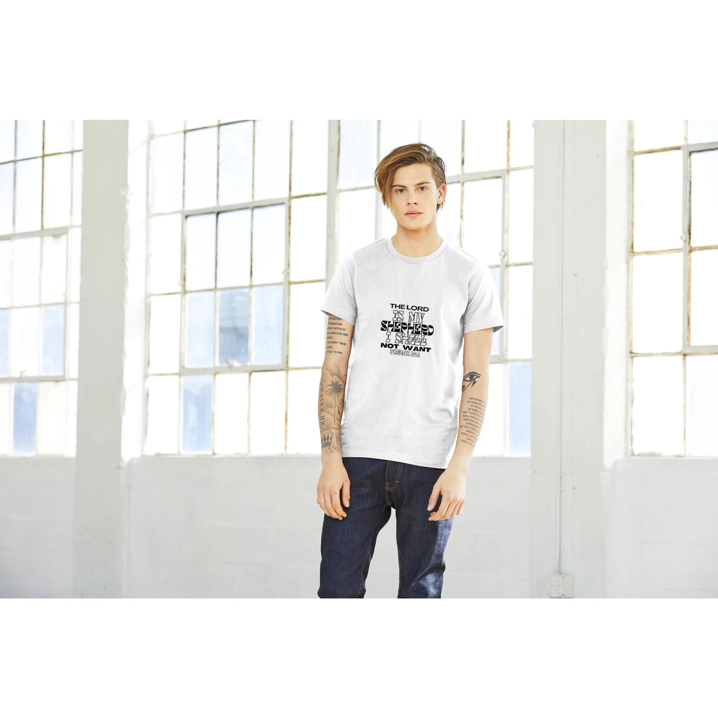 Psalms 23 Premium Unisex Crewneck T-shirt