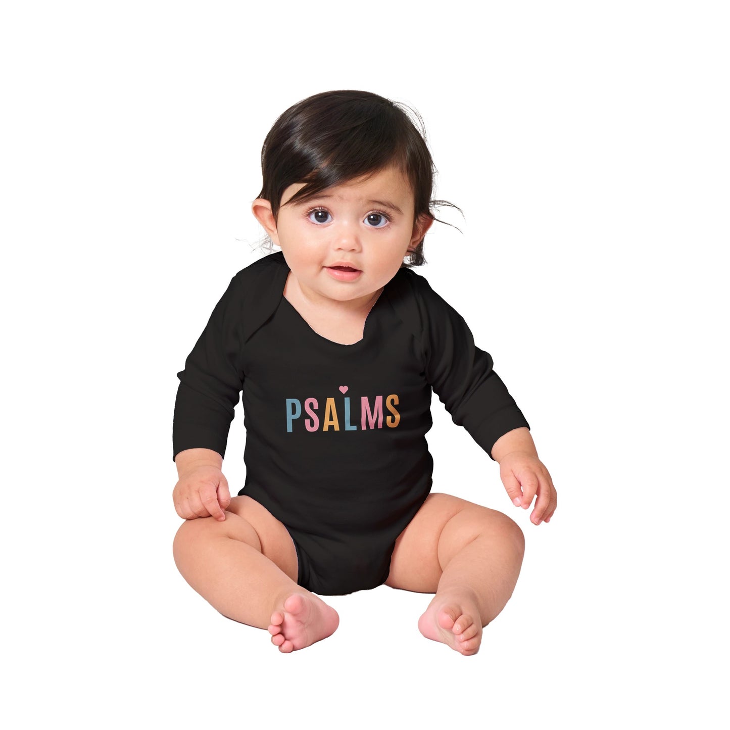 Psalms Baby Bodysuit, Wh multi-color