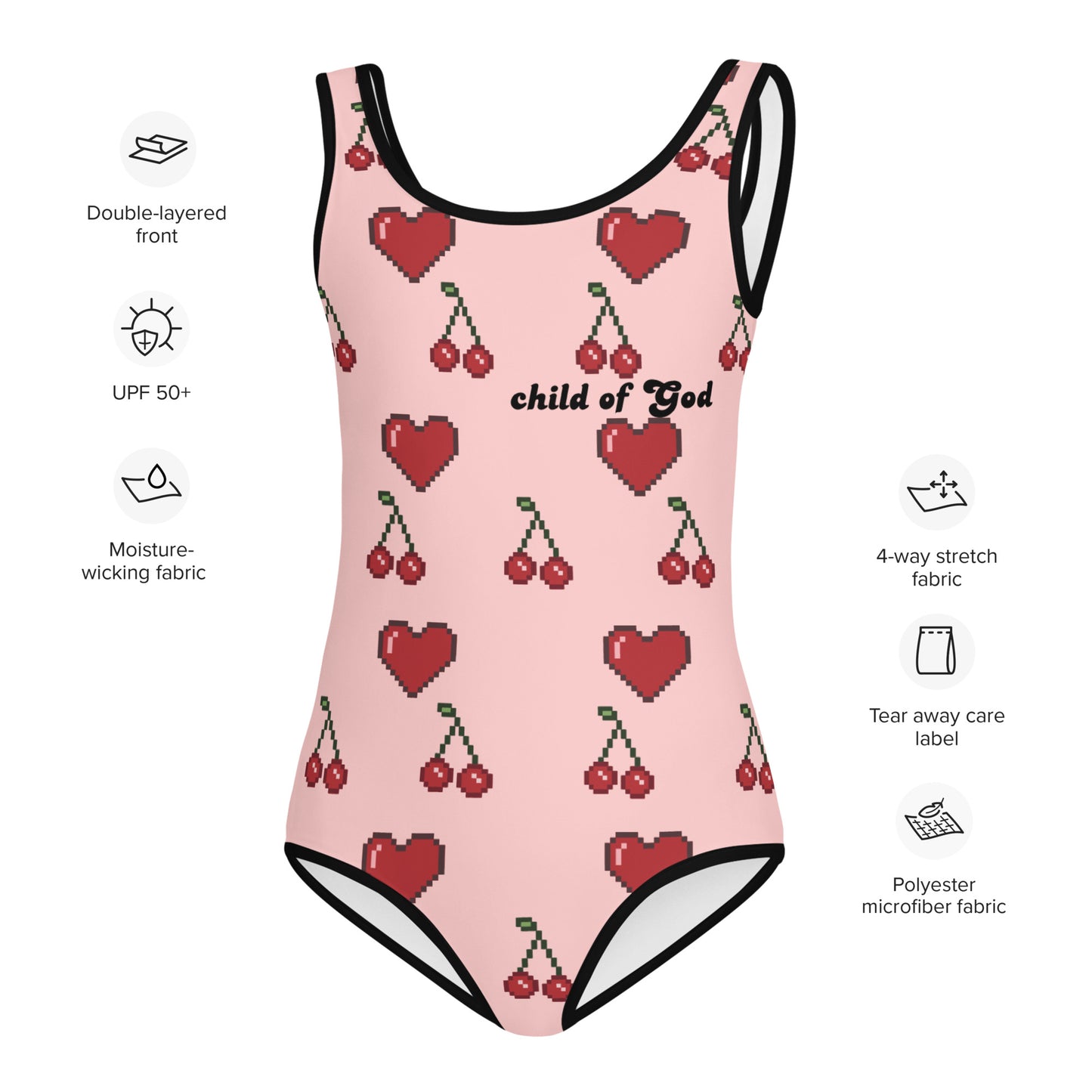 Child Of God Cherry One Piece Swimsuit