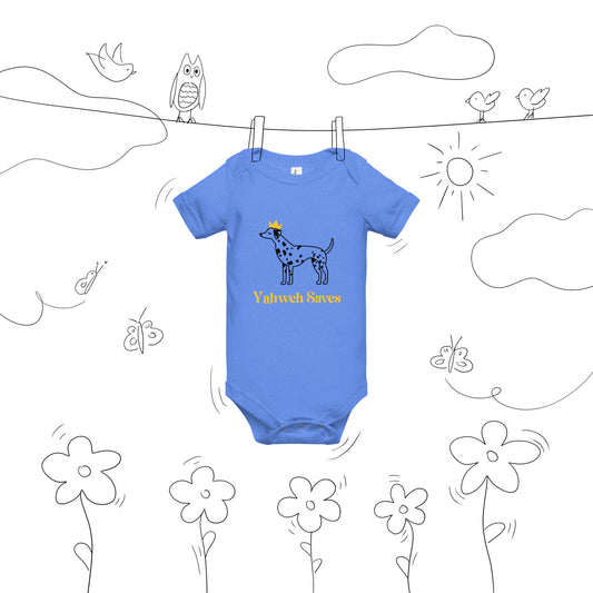 Yahweh Saves Baby short sleeve one piece