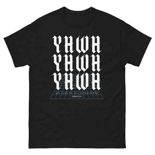 YHWH Men's Black Classic Tee