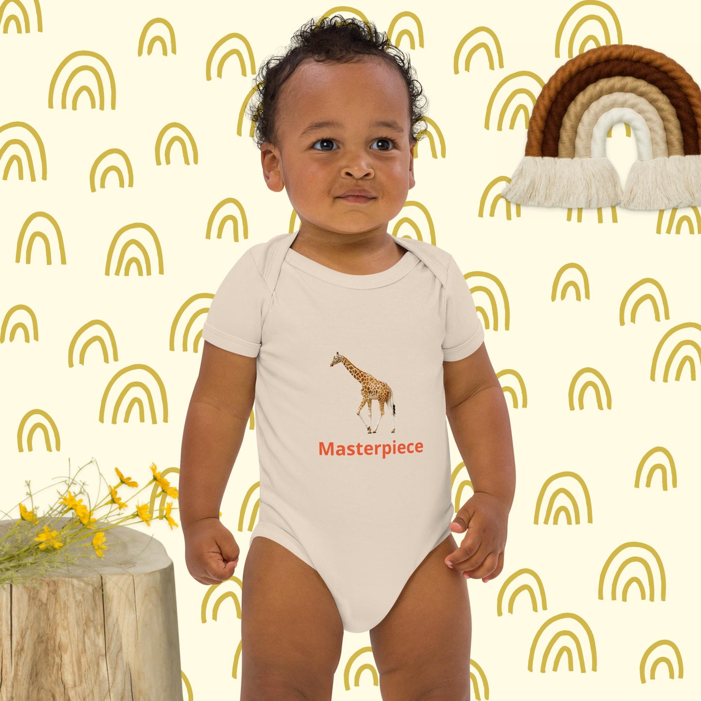 Masterpiece Organic cotton baby bodysuit