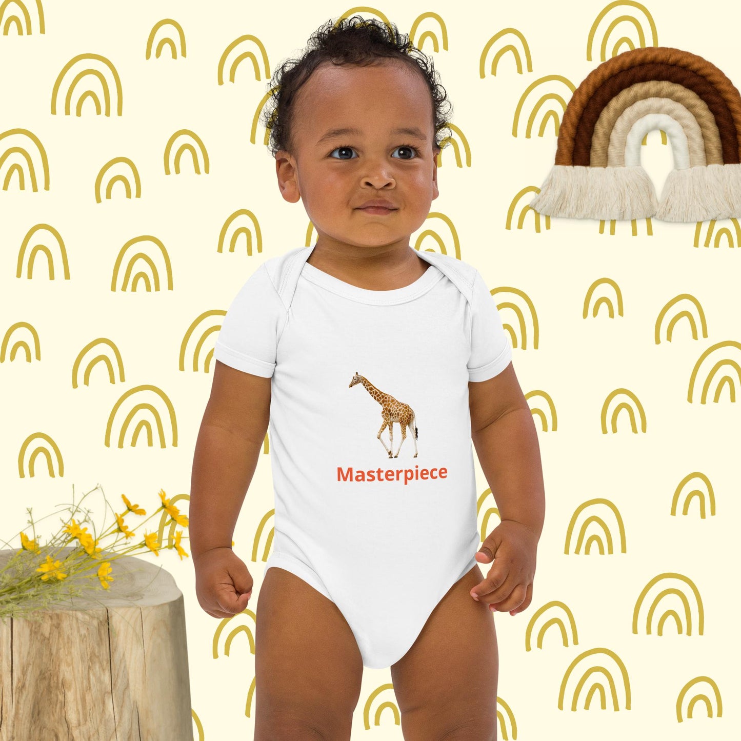 Masterpiece Organic cotton baby bodysuit