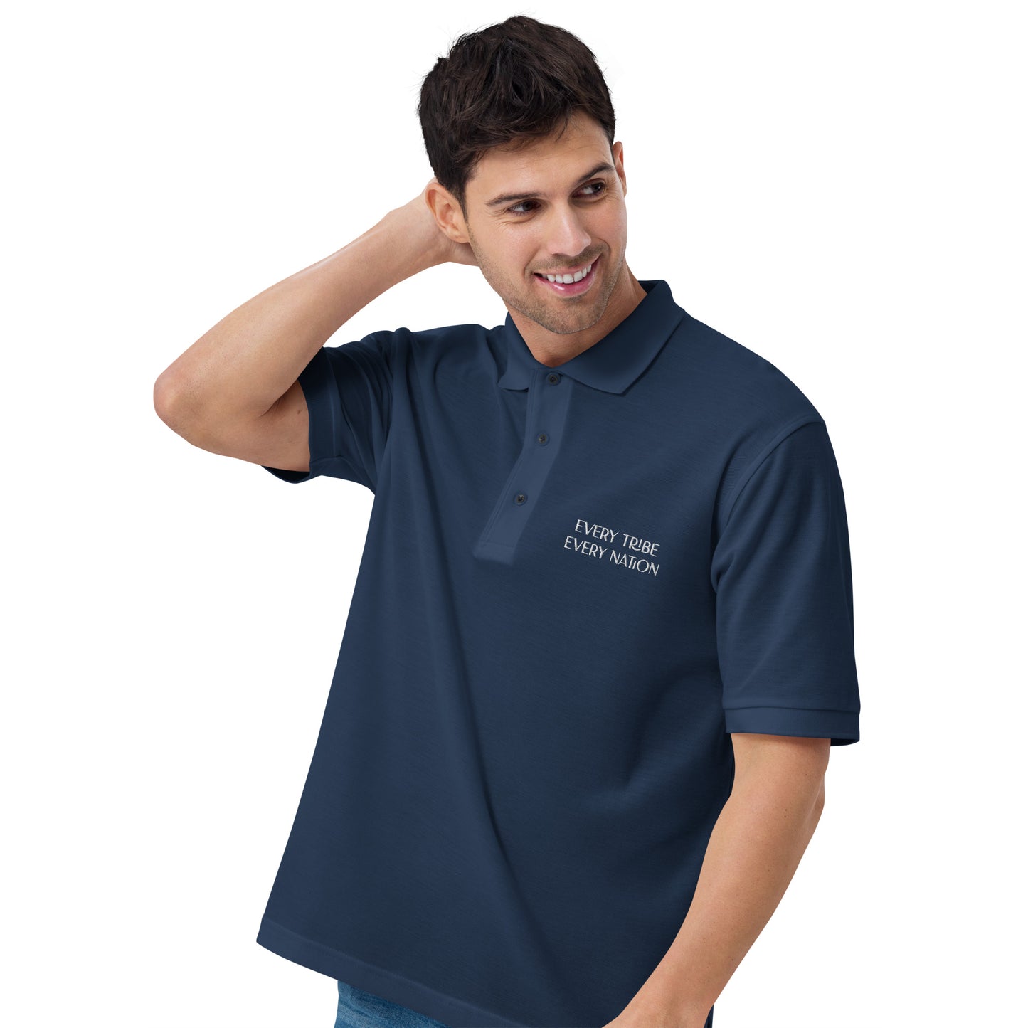 ETEN Men's Premium Polo Navy Blue