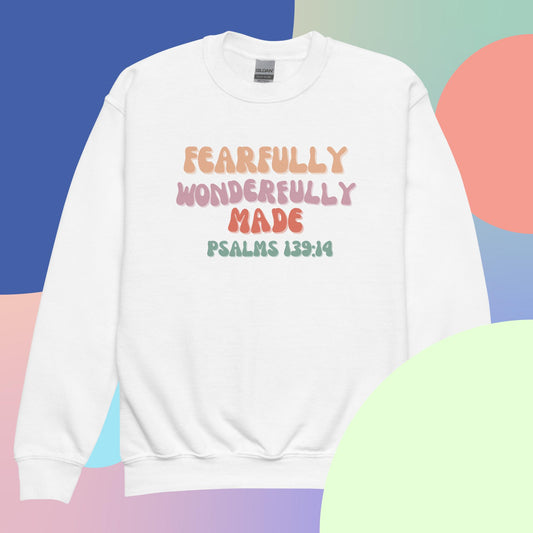 Fearfully Wonderfully Made Kids Sweatshirt