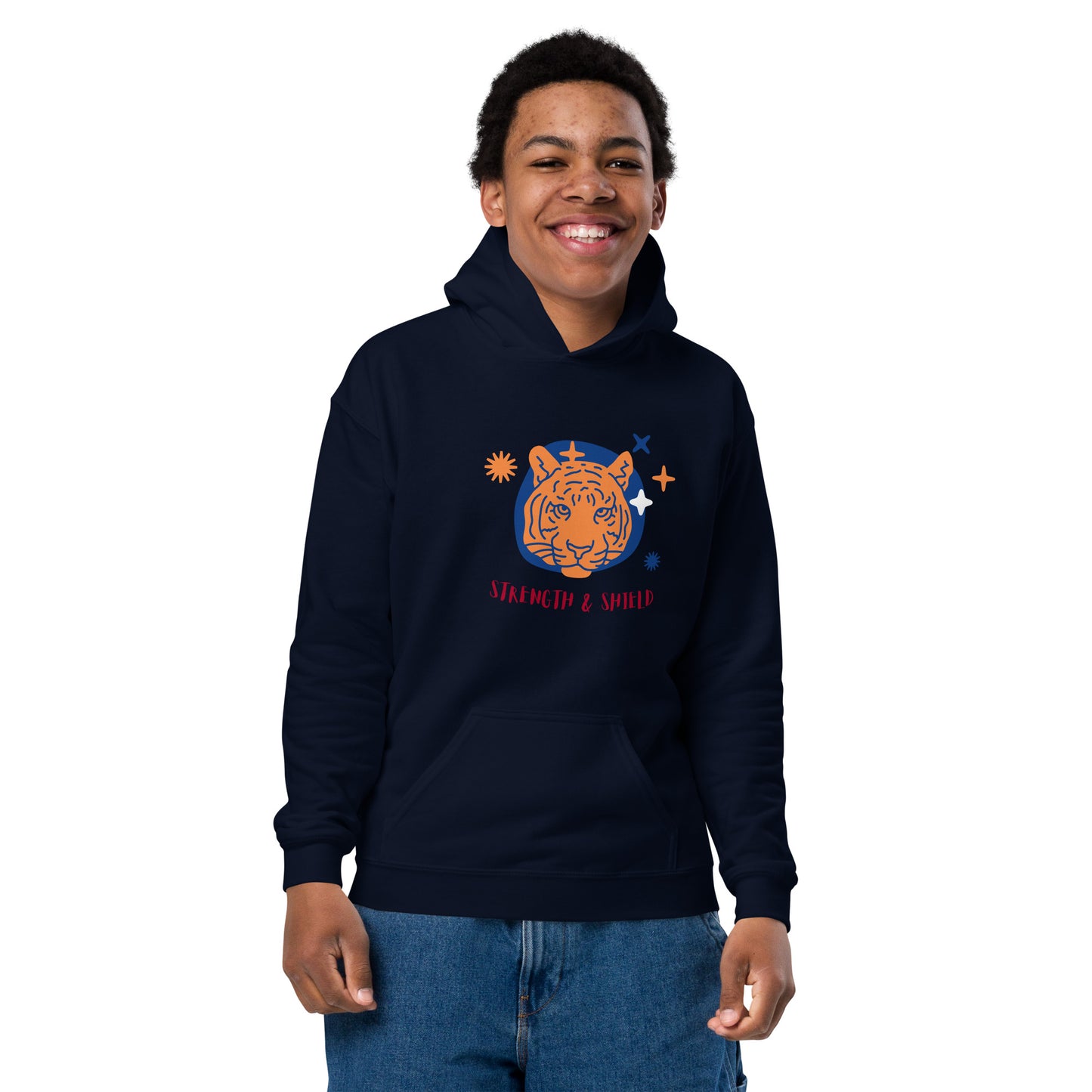 Strength and Shield Kids Hoodie