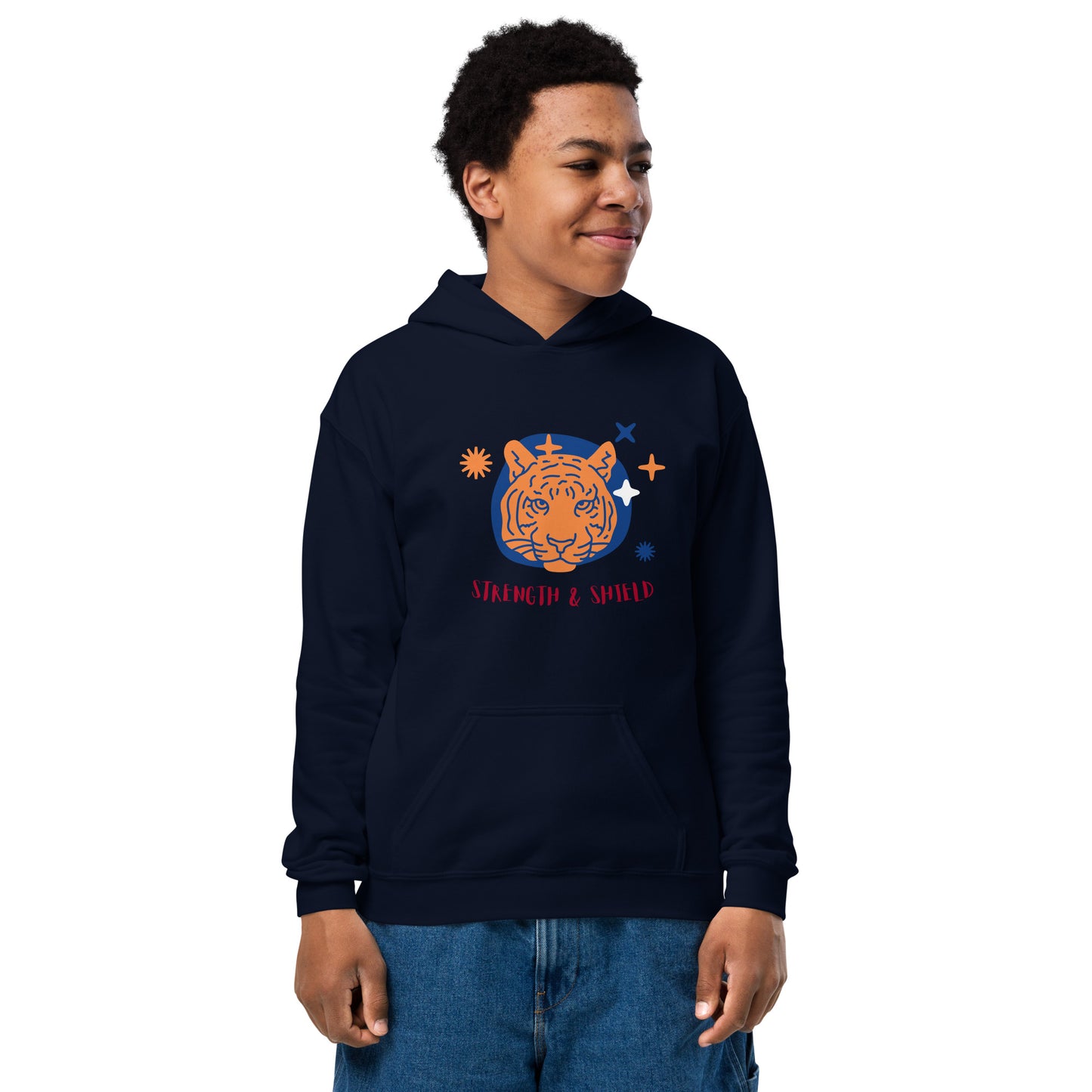 Strength and Shield Kids Hoodie